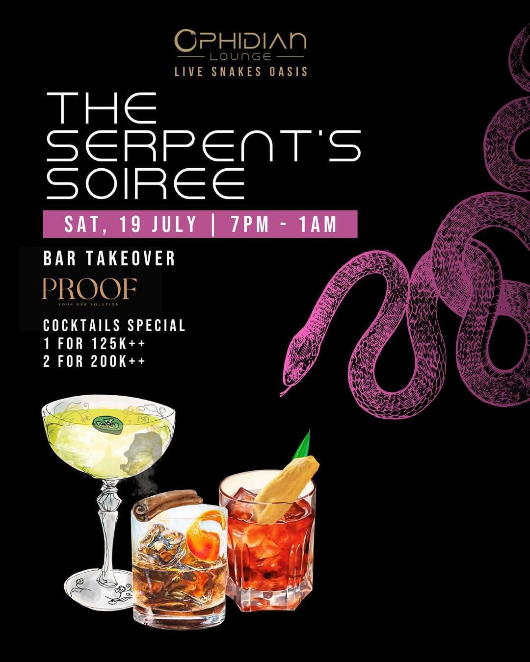 The Serpent’s Soirée at Ophidian Lounge