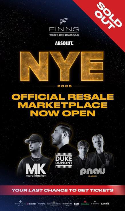 NYE at FINNS Beach Club