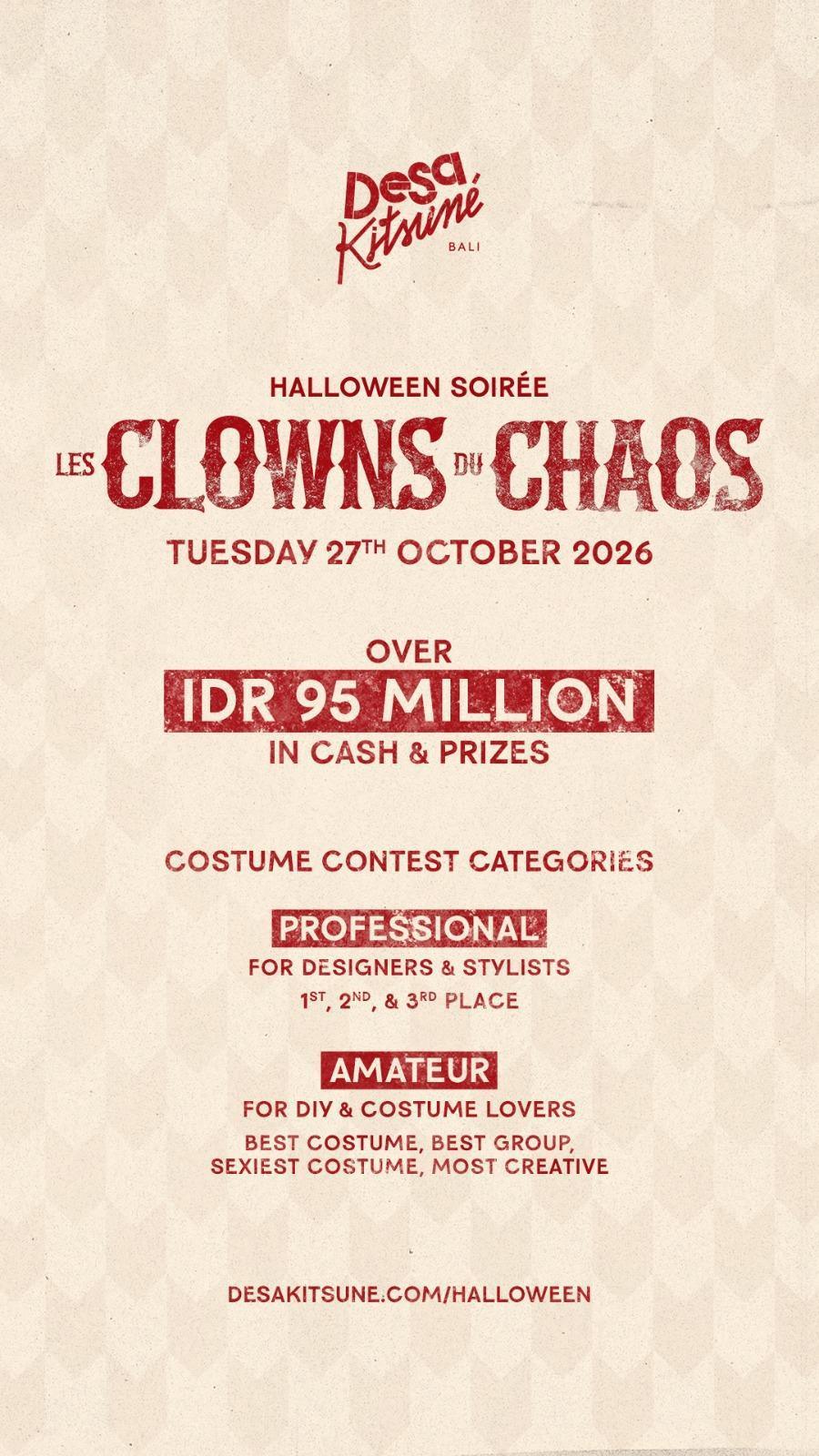 Les Clowns du Chaos at Desa Kitsune Bali Les Clowns du Chaos at Desa Kitsune Bali