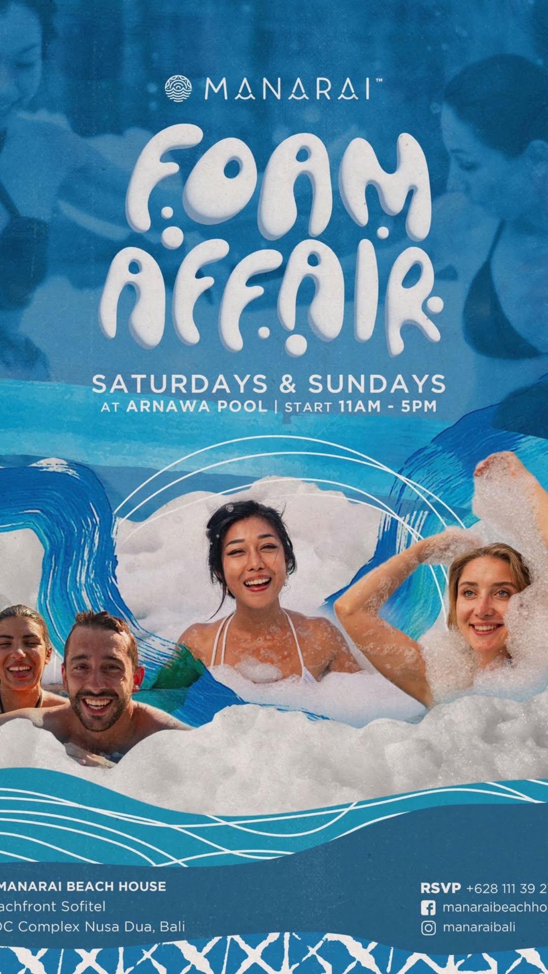 Foam Affair x Weekeder at Manarai Beach House