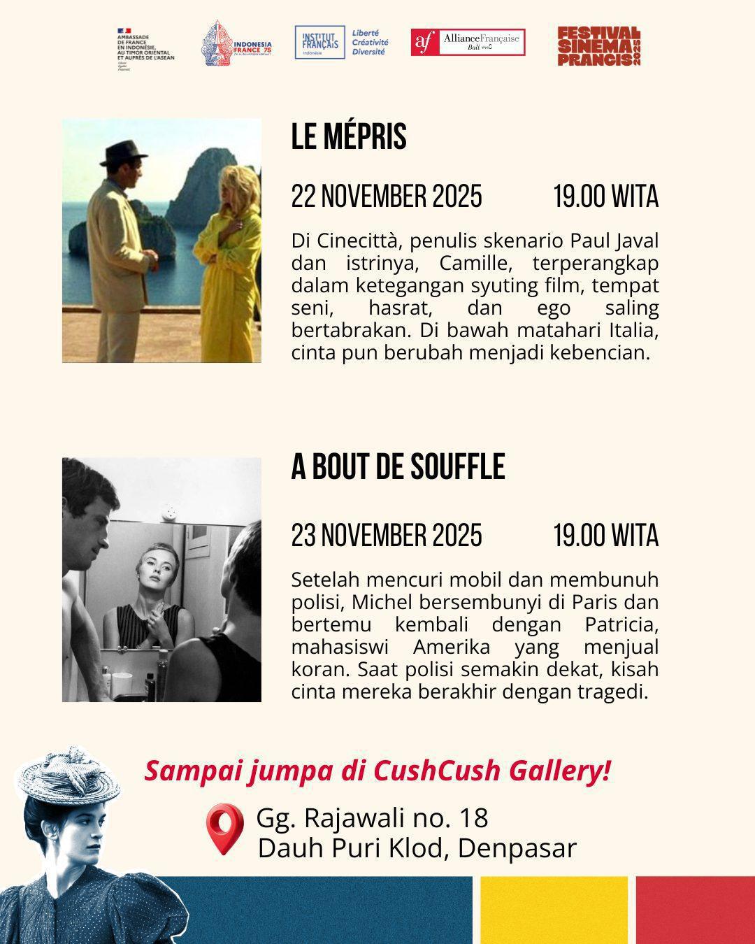Festival Sinema Prancis at CushCush Gallery