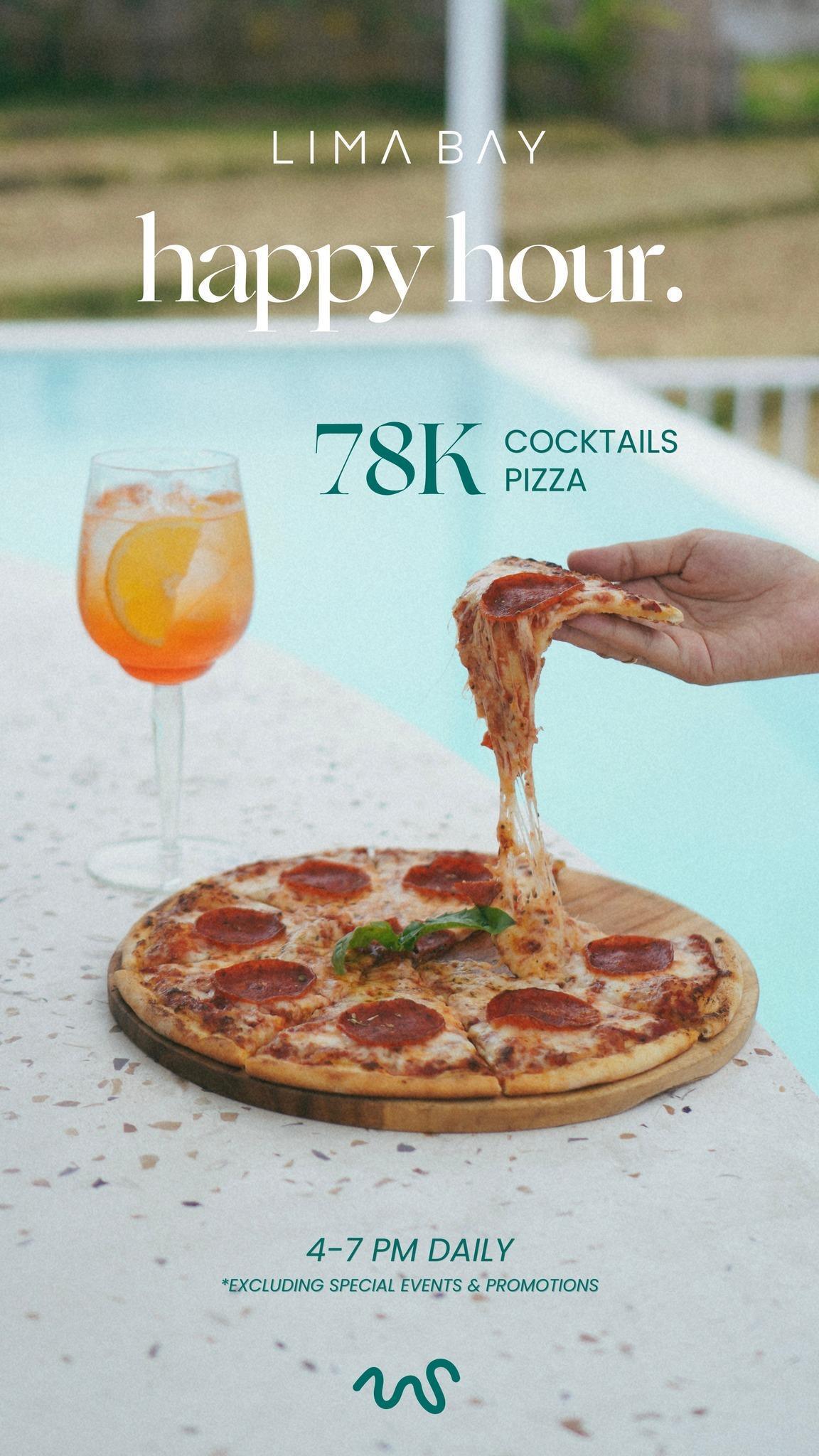 Happy Hour at Lima Bay Bali 4-7pm 