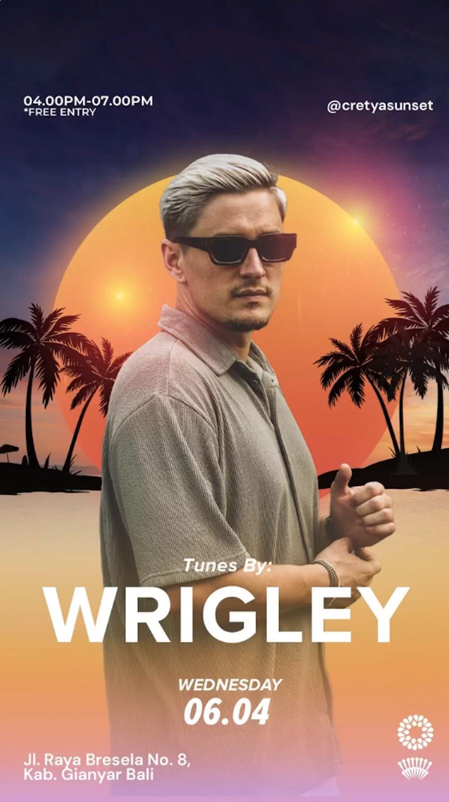 Wrigley at Cretya Sunset