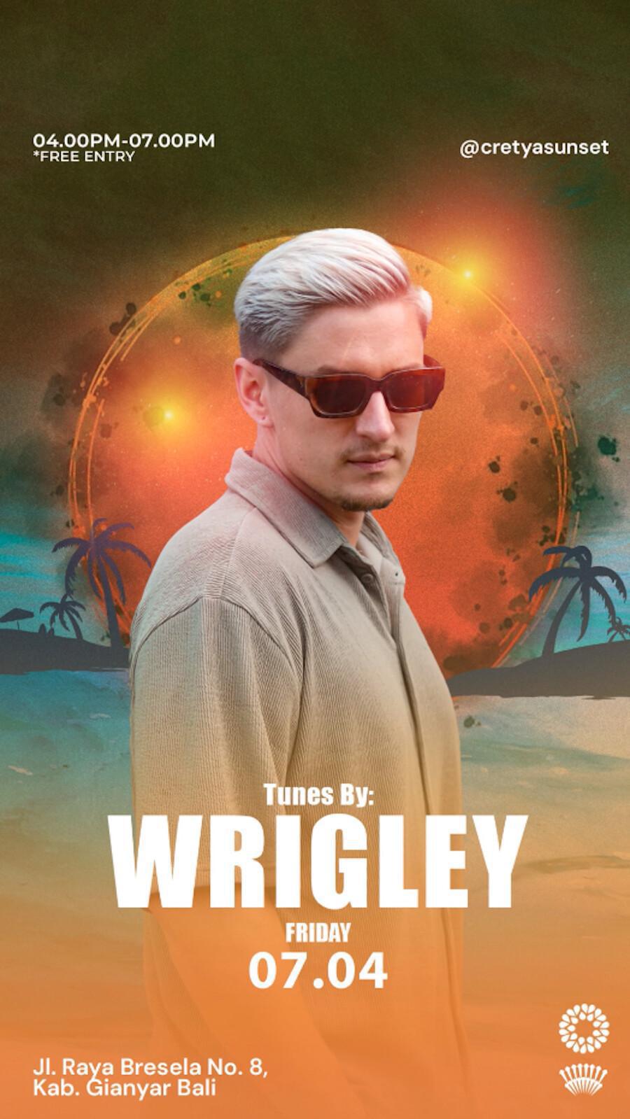 Wrigley at Cretya Sunset