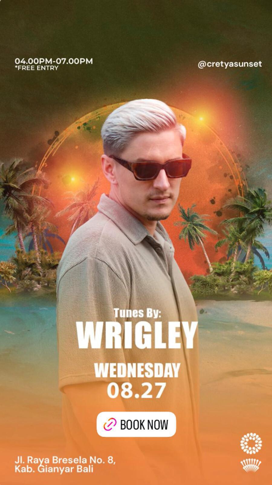 Wrigley at Cretya Sunset