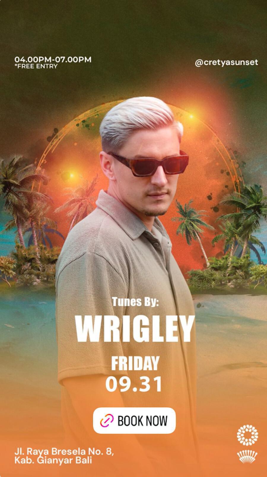 Wrigley at Cretya Sunset