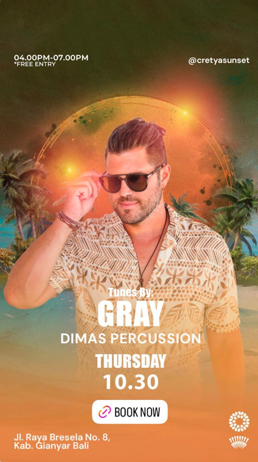 Gray at Cretya Sunset