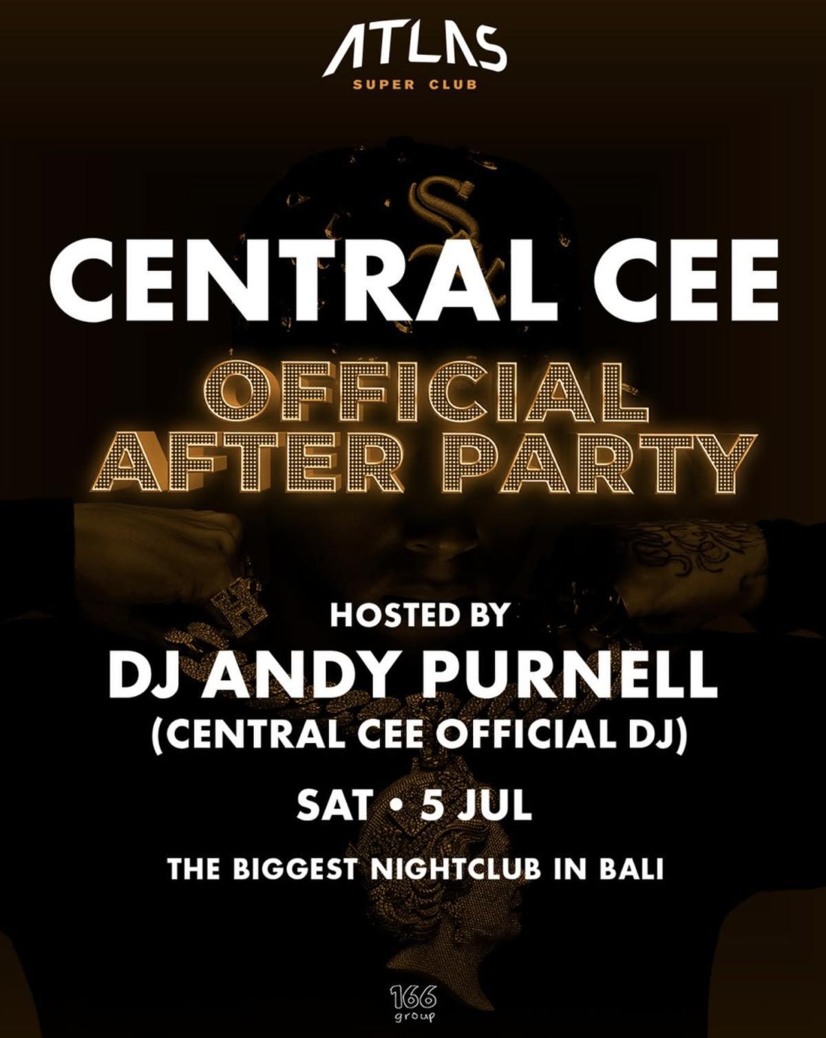 Central Cee at Atlas Beach Club
