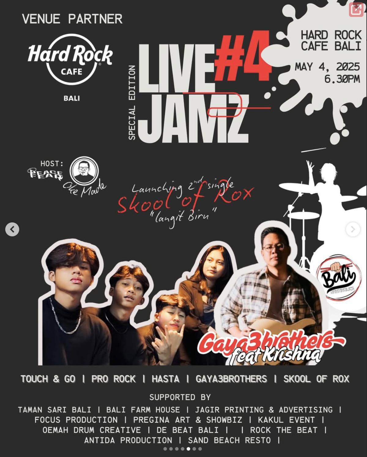 LIVE JAMZ at Hard Rock Cafe 