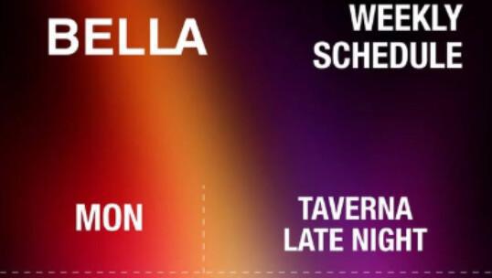 Weekly Schedule at BELLA Canggu