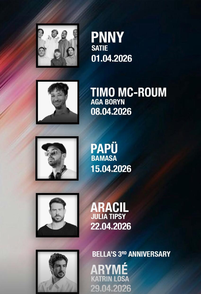 Weekly Schedule at BELLA Canggu