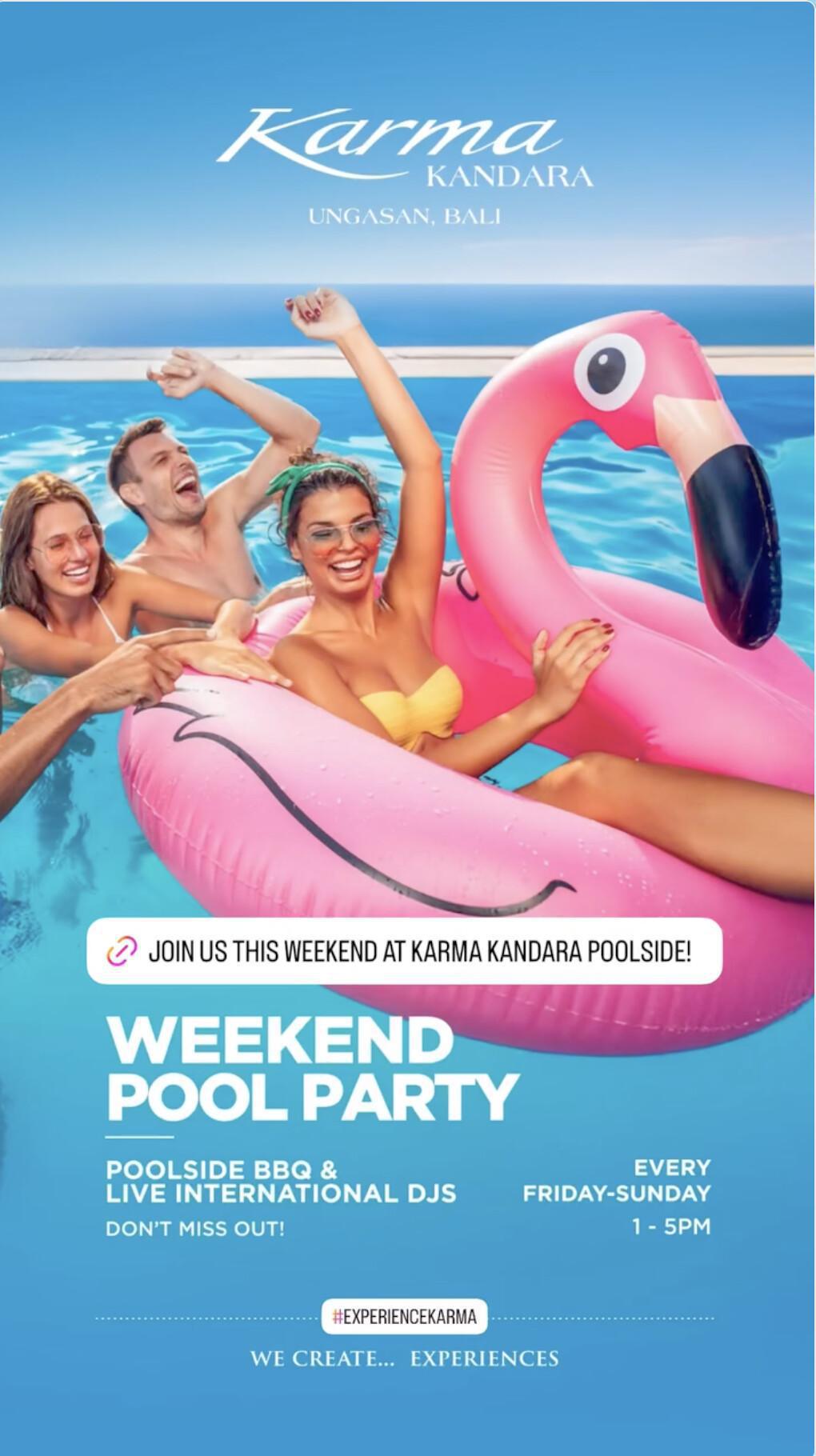 Weekend Pool Party at Karma Kandara Bali