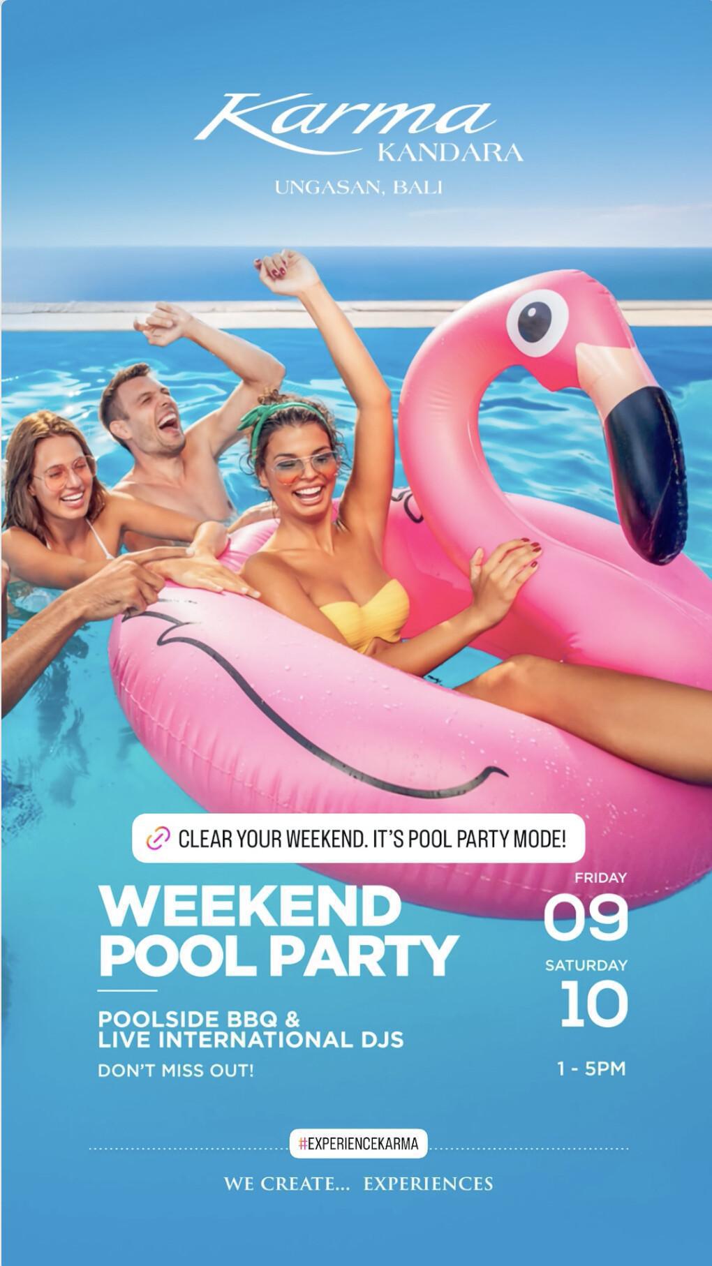 Weekend Pool Party at Karma Kandara Bali