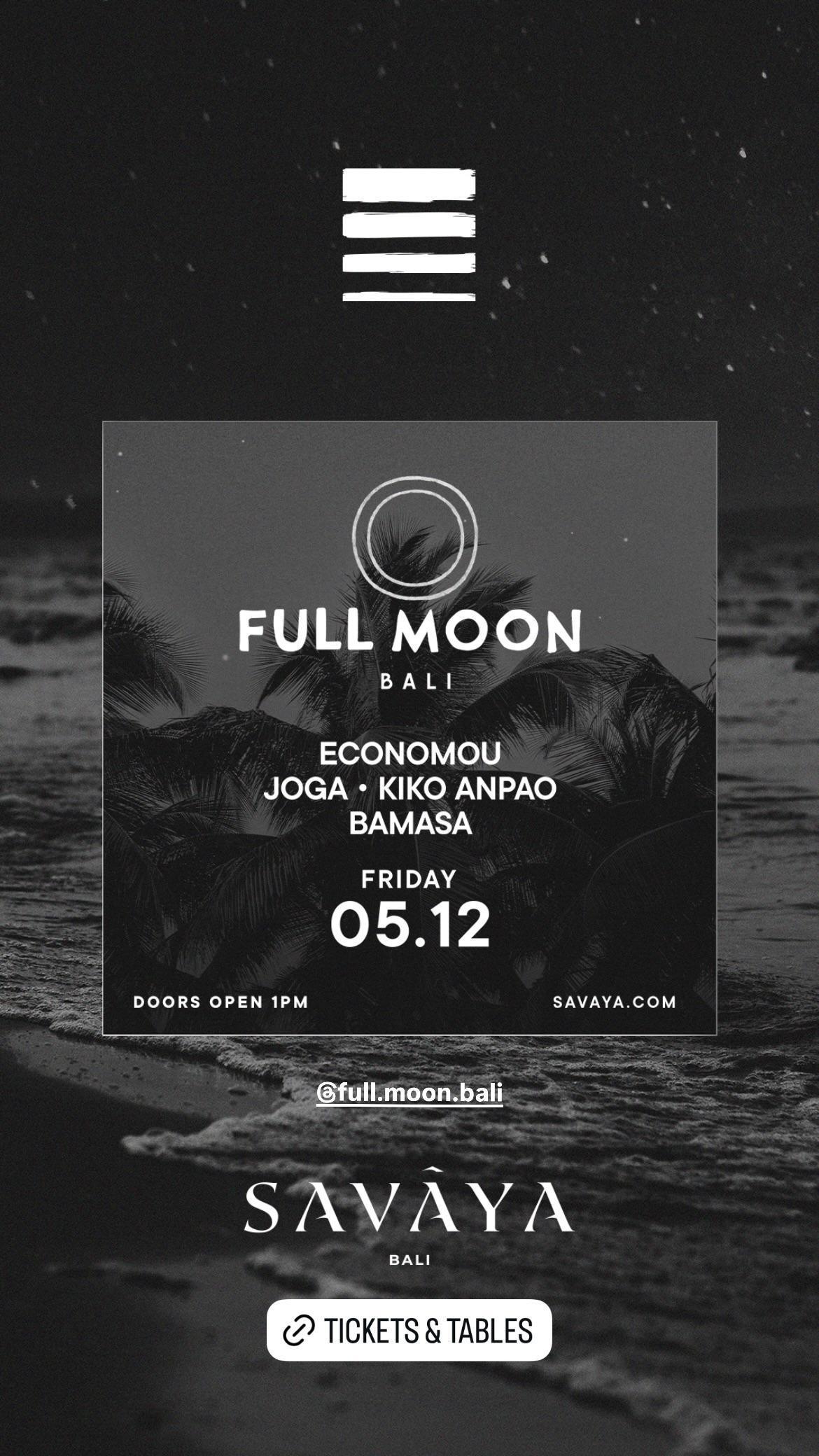 Full Moon at Savaya Bali