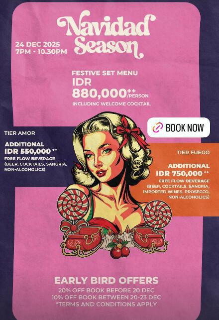 Navidad Season at Adriana Bali Rooftop