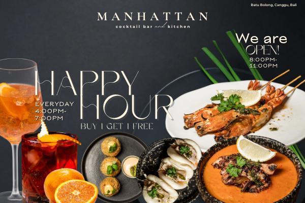 Happy Hour at Manhattan Kitchen & Cocktail Bar