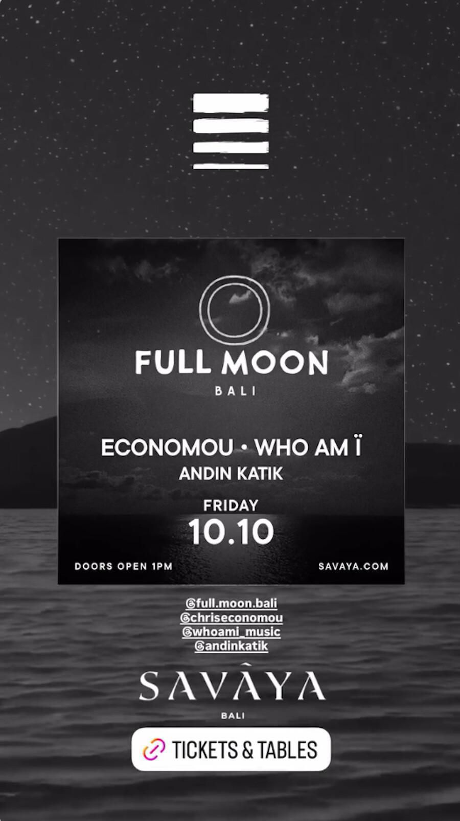 Full Moon at Savaya Bali