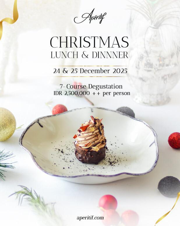 Christmas lunch and dinner at Aperitif Bali