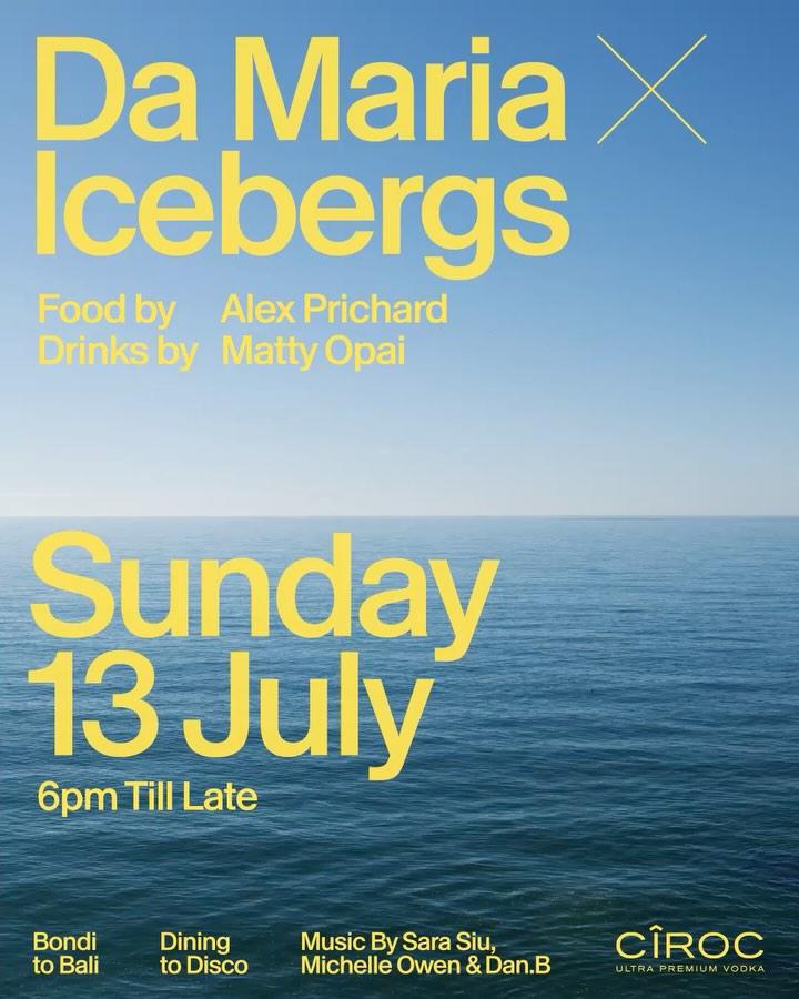 DA MARIA X ICEBERGS at Da Maria
