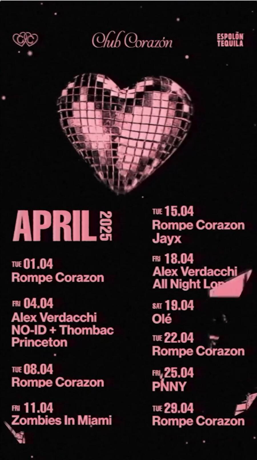 April at Club Corazon