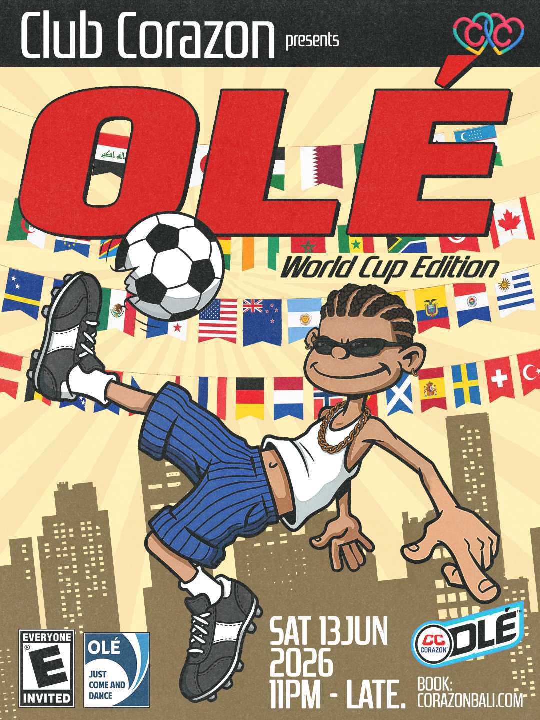 Ole World Cup Edition at Club Corazon Bali