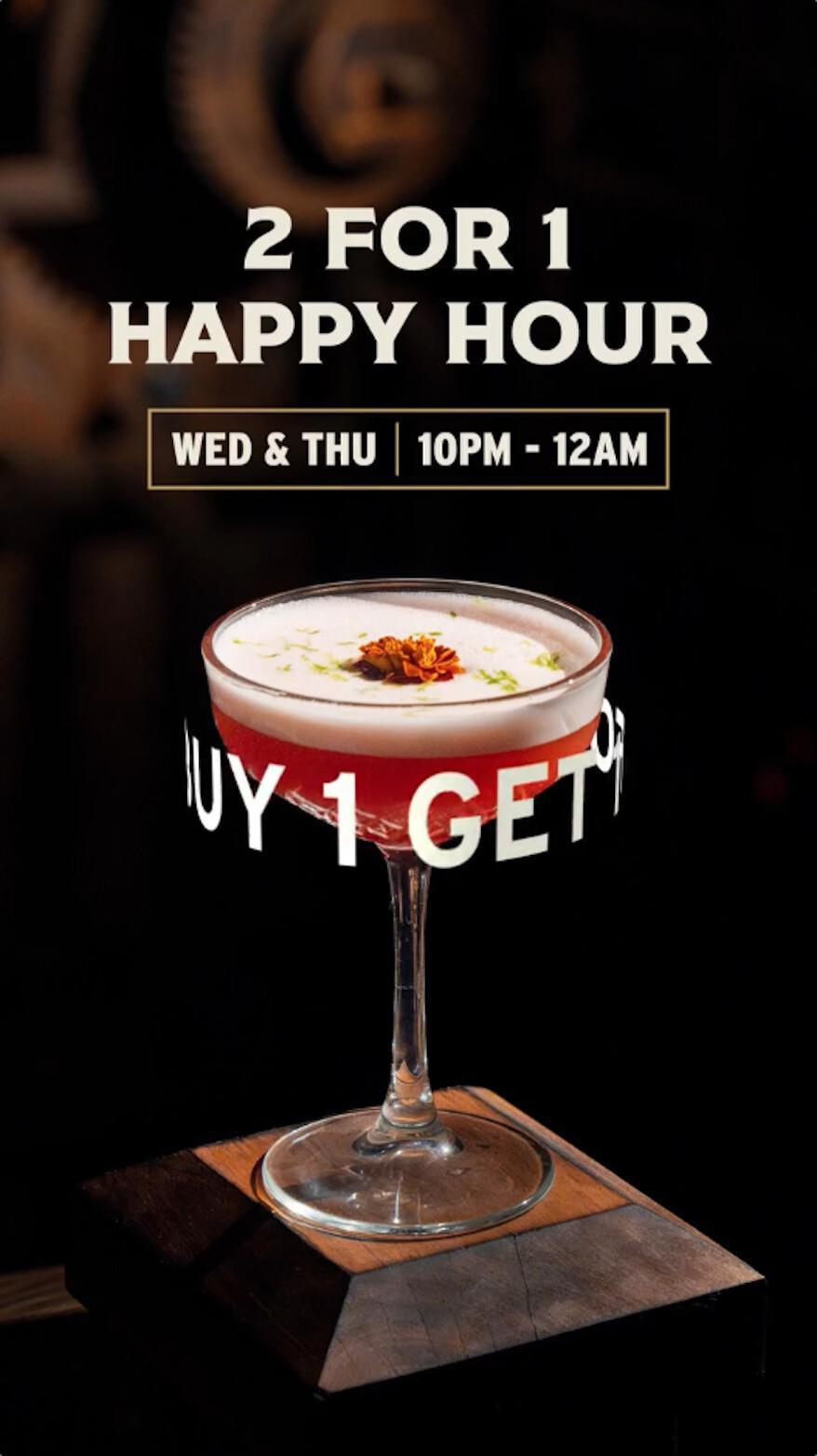 Happy Hour at The Iron Fairies Bali, Weds & Thurs 10pm-12am