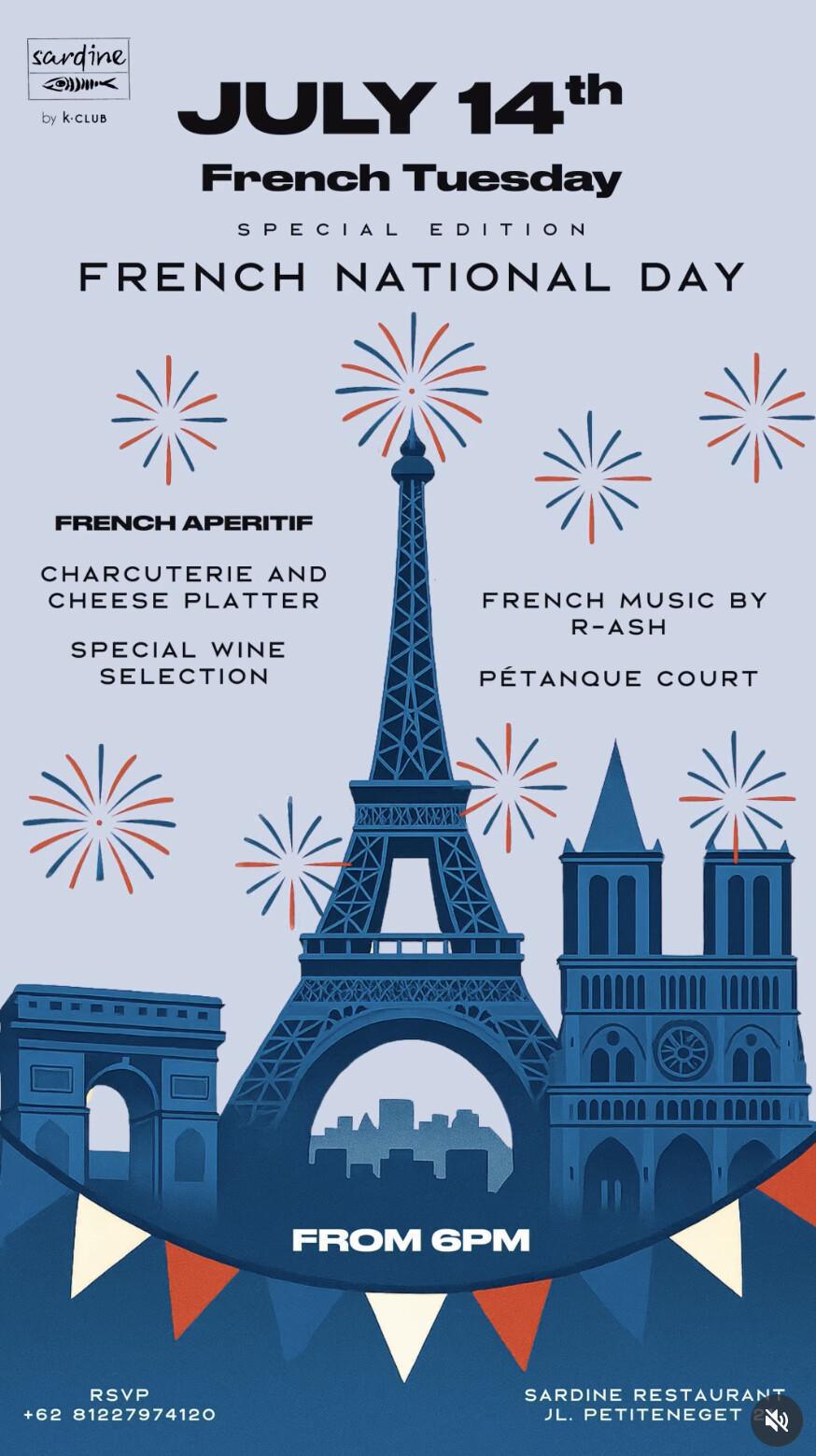 French Tuesday at Sardine by K Club