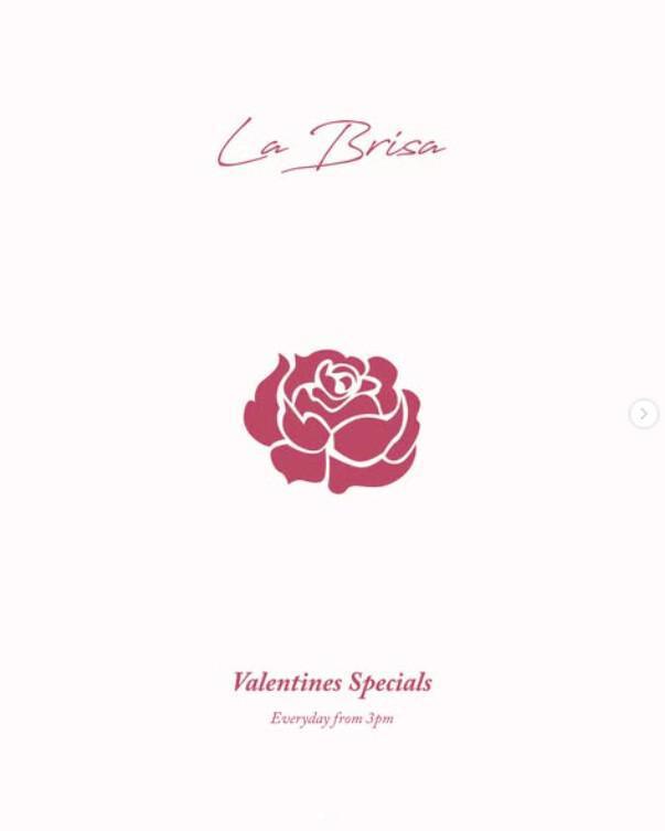 Valentines specials at La Brisa