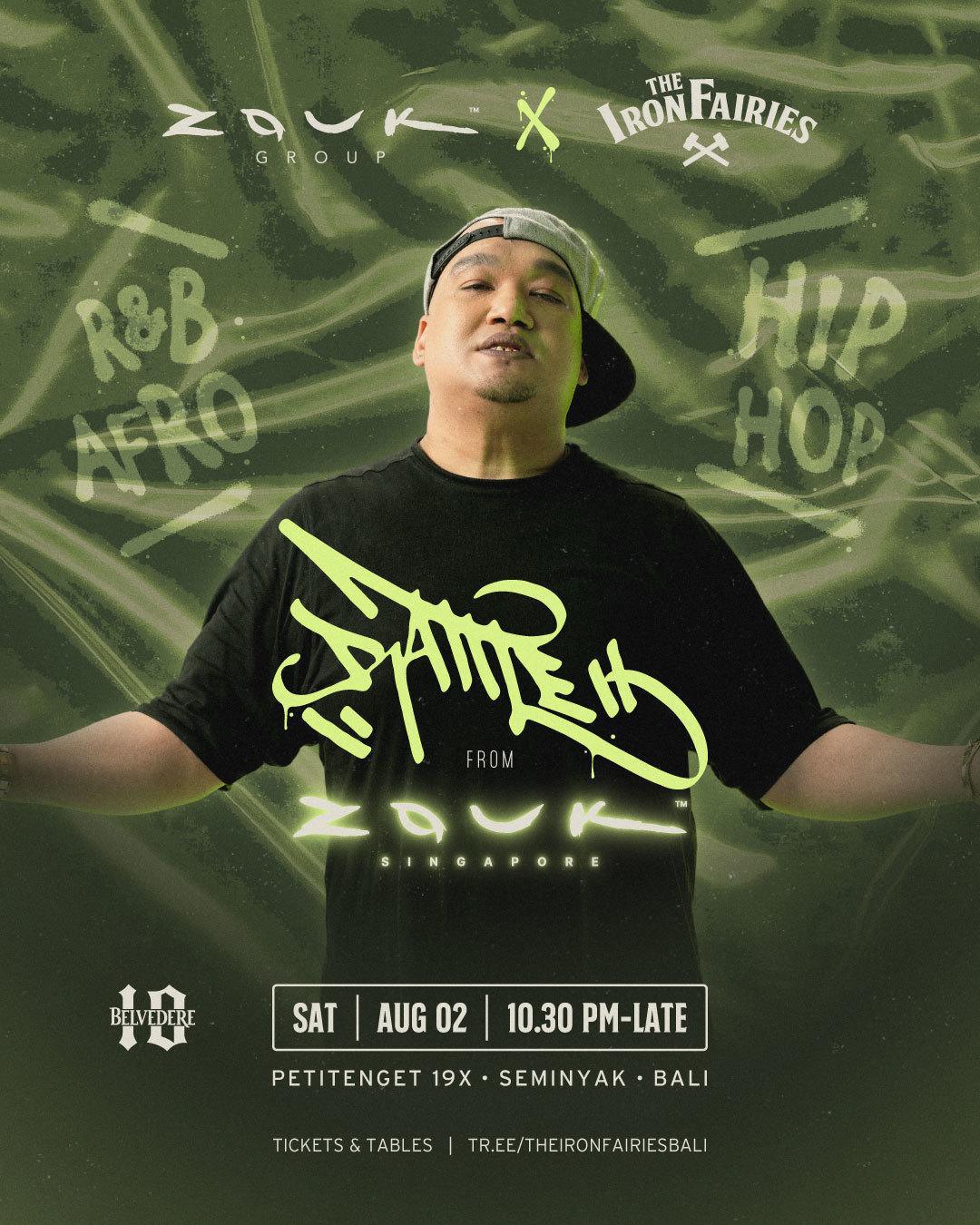 DJ Rattle at The Iron Fairies Bali