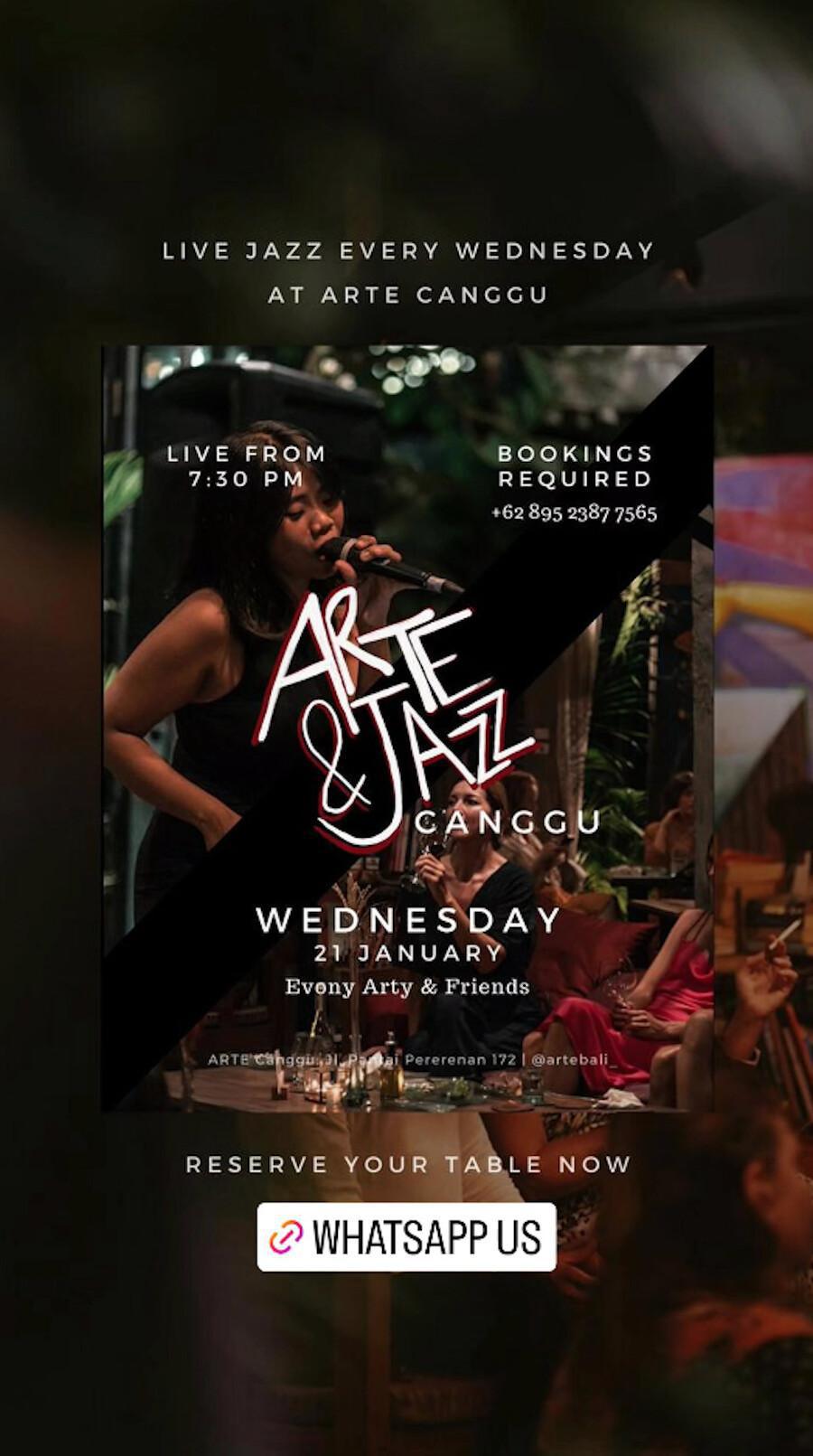 Arte & Jazz at ARTE Canggu