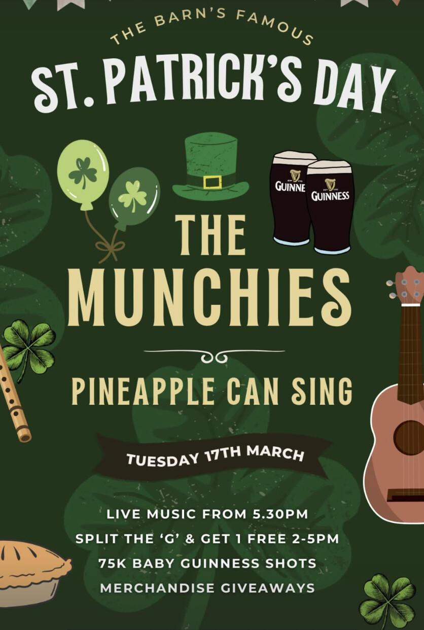 St Patrick at The Barn Bali