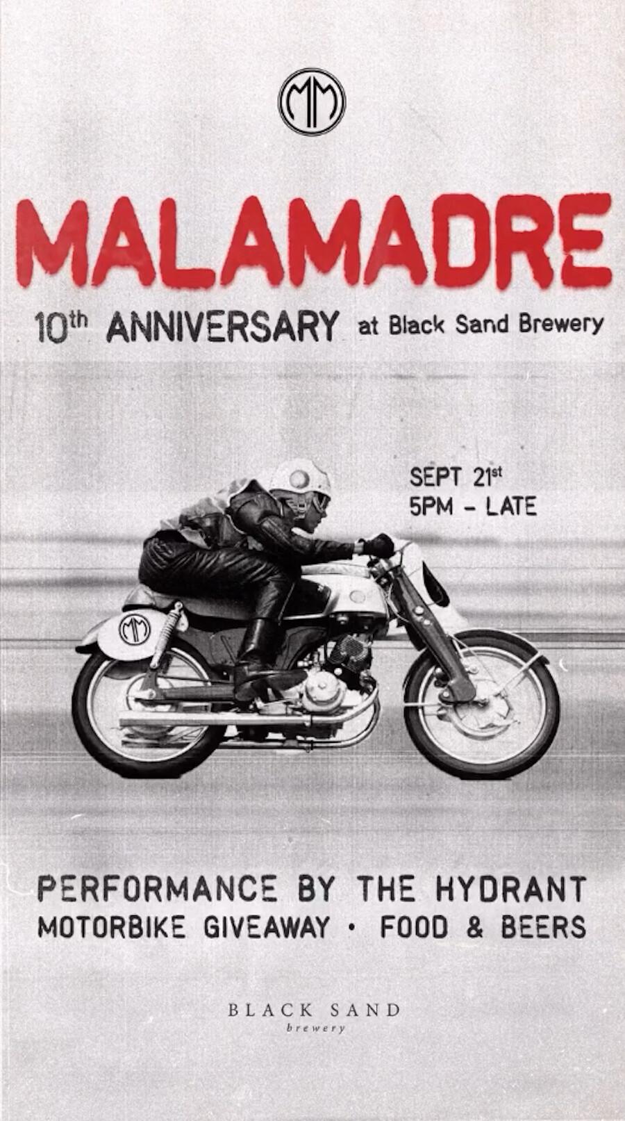 Malamadre 10th Anniversary at Black Sand Brewery 