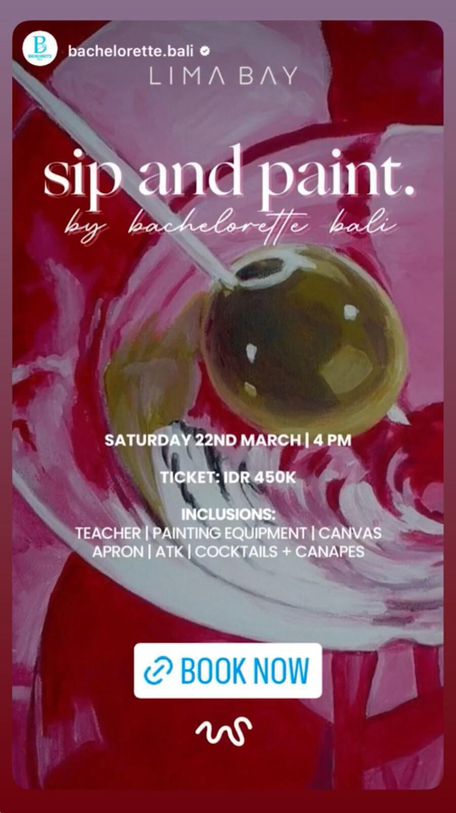 Sip & Paint at Lima Bay Bali