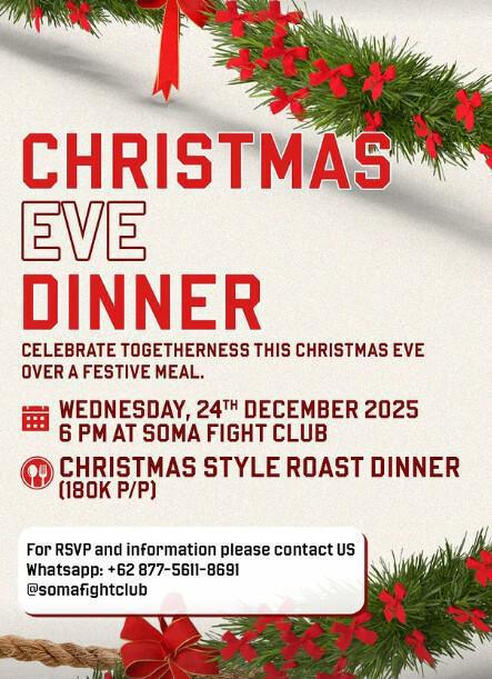 Christmas dinner at Soma Fight Club