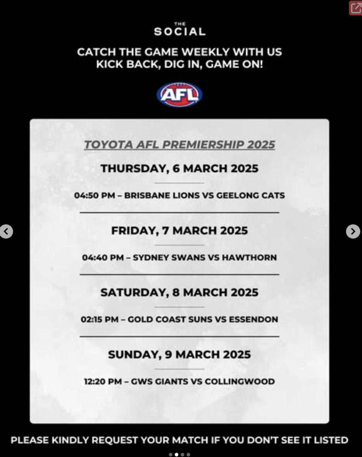 Catch the Rugby at The Social Seminyak