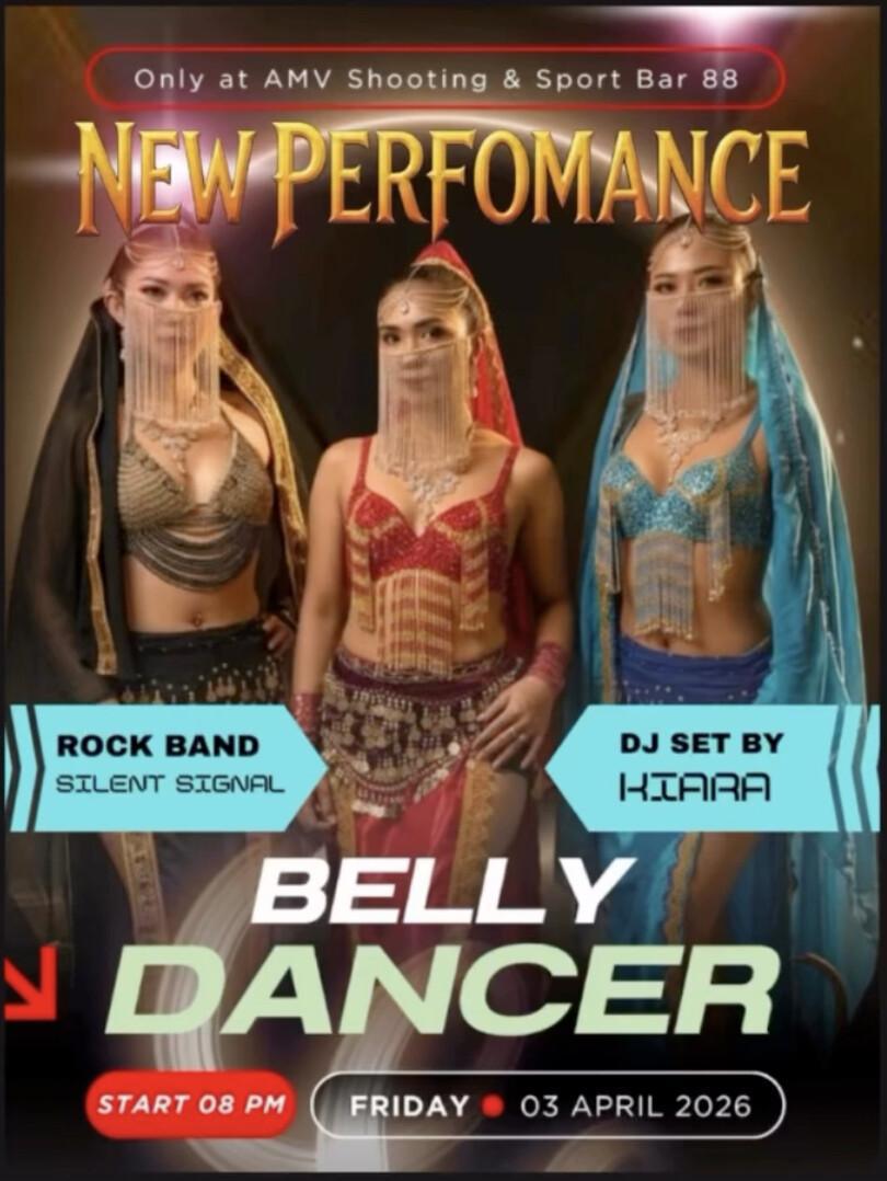Arabian Night Belly Dance show at AMV Sport Bar