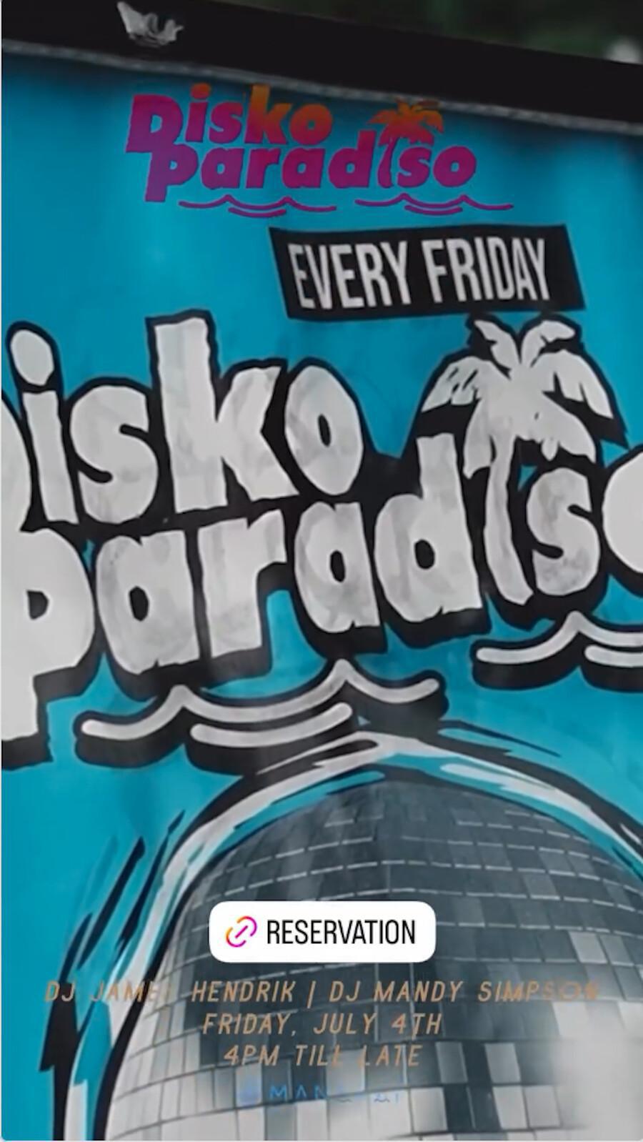 Disko Paradiso at Manarai Beach House