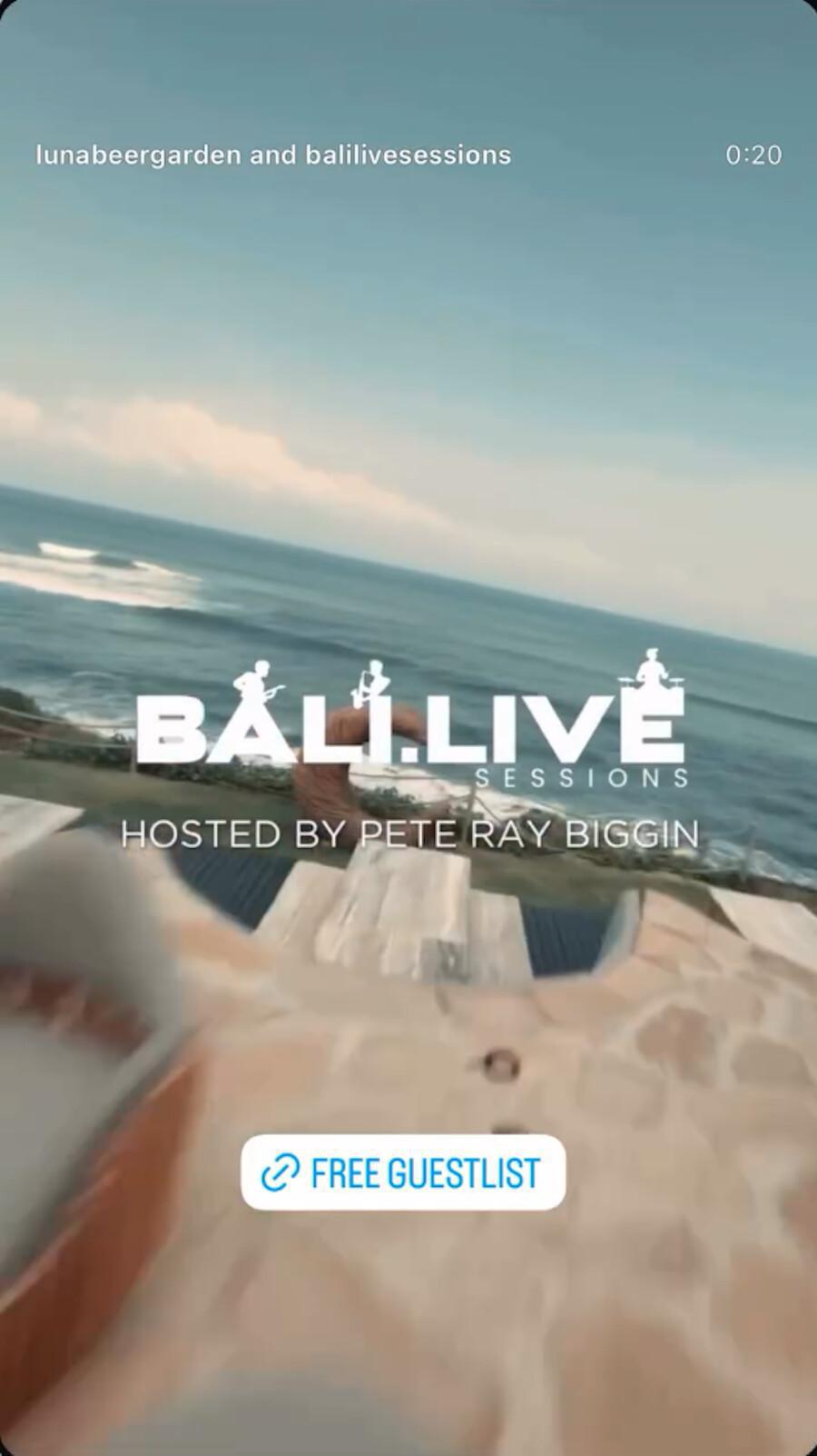 Bali Live Sessions at Luna Beach Club