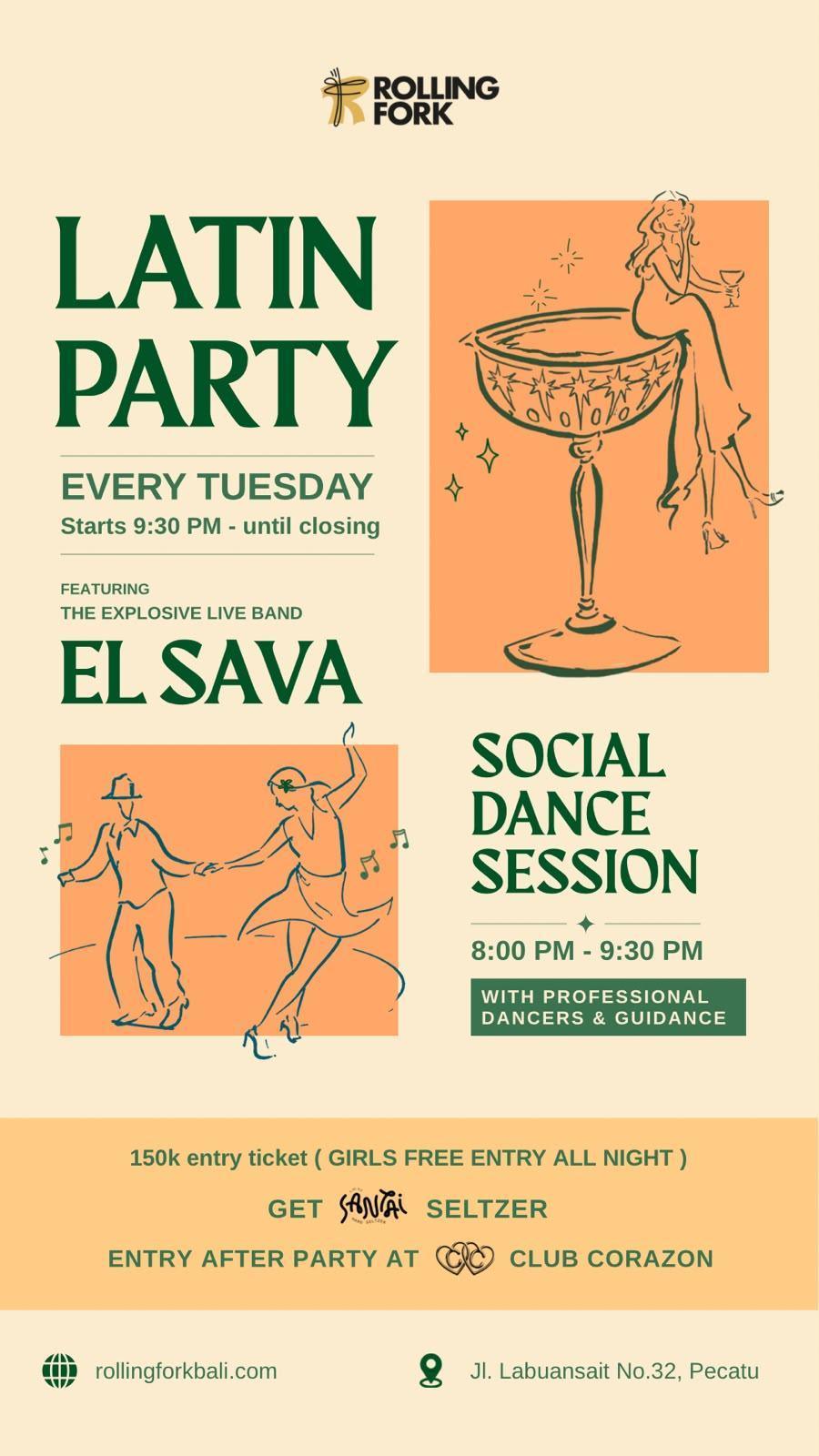 Latin Party at Rolling Fork Bali