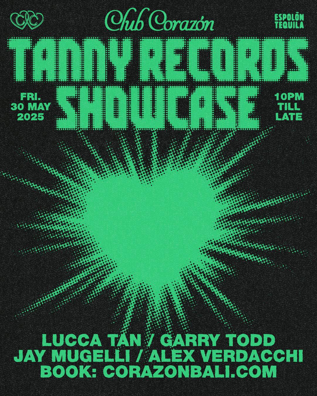 Tanny Records Showcase at Club Corazon Bali