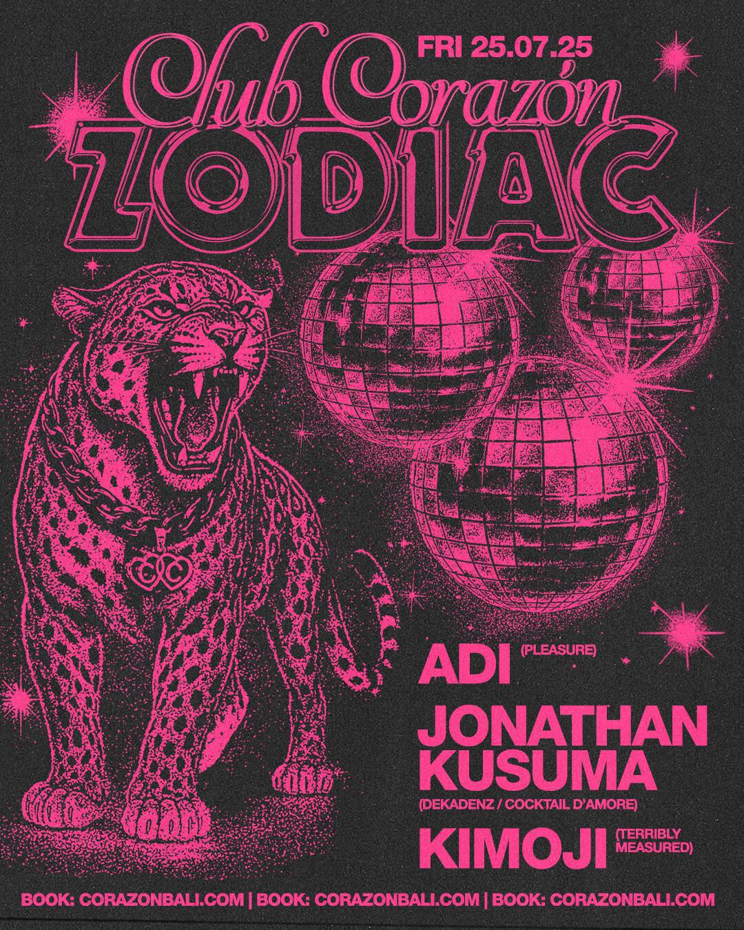 Zodiac at Club Corazon Bali