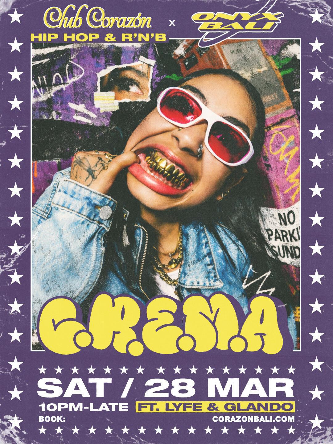 C.R.E.M.A at Club Corazon Bali