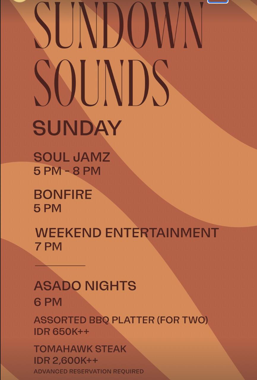 Sundown Sounds at Sundays Beach Club