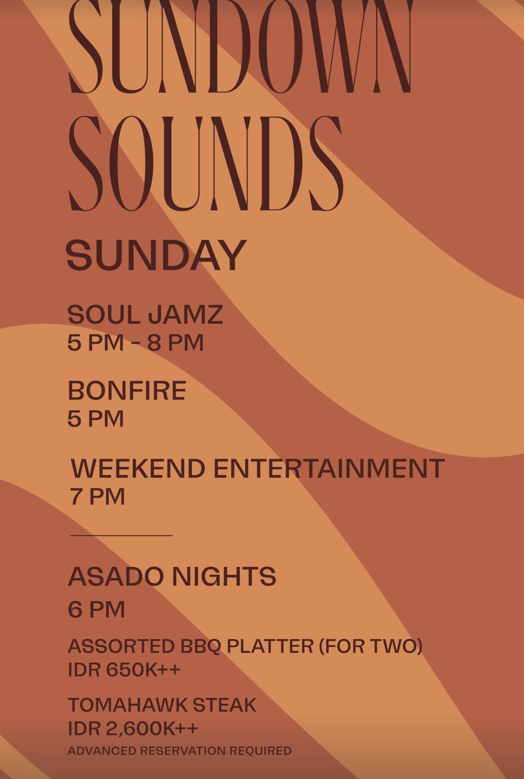 Sundown Sounds at Sundays Beach Club