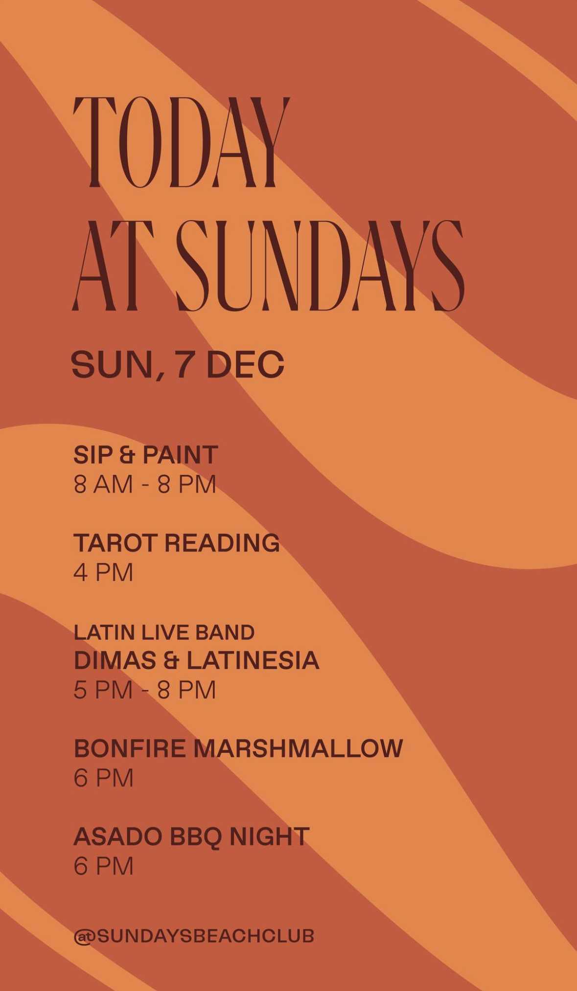 Sundown Sounds at Sundays Beach Club