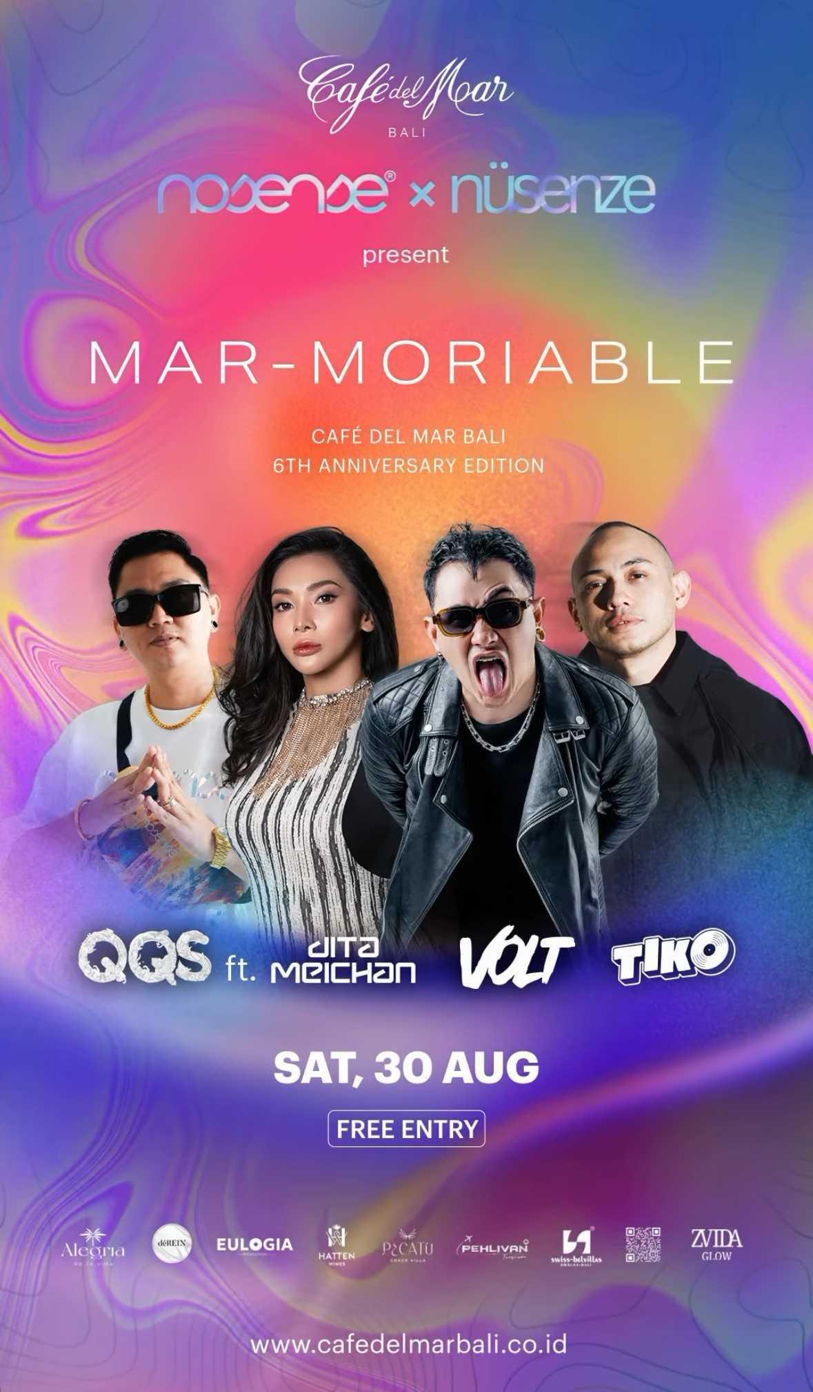 Mar-Moriable at Cafe Del Mar 