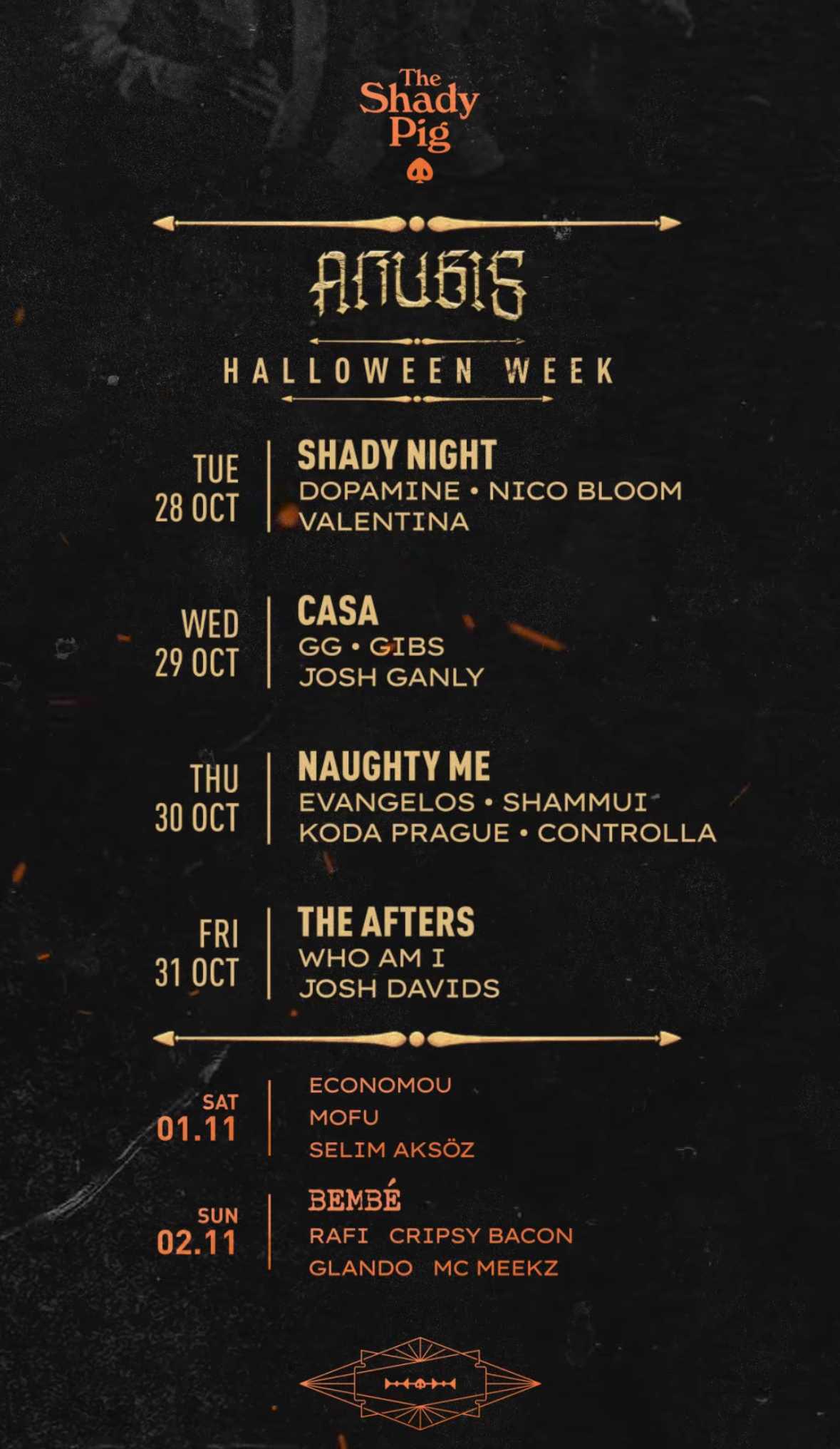 This week at The Shady Pig 