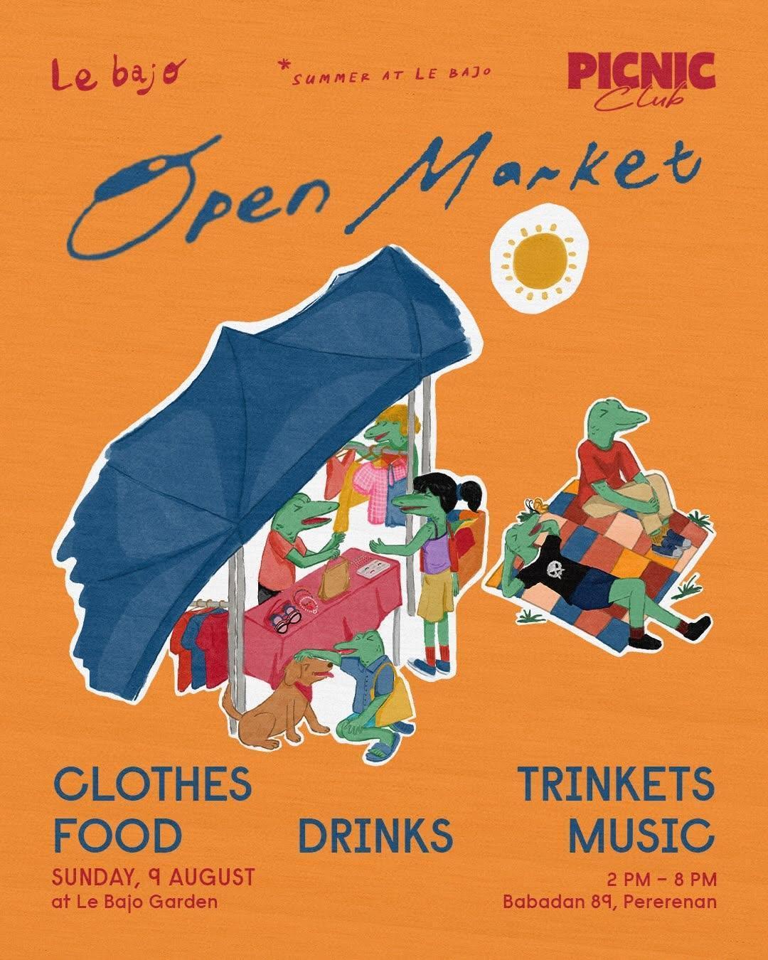 Picnic Club Open Market at Le Bajo Bali Picnic Club Open Market at Le Bajo Bali