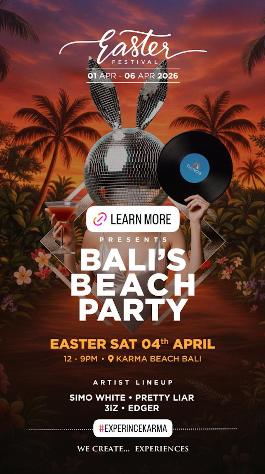 Bali's Beach Party at Karma Beach Club