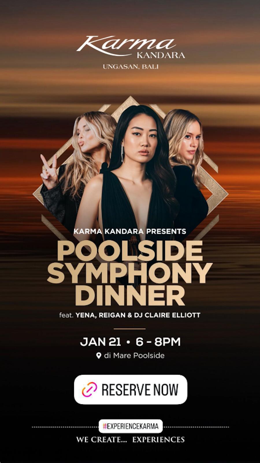Poolside Symphony Dinner at Karma Kandara Bali